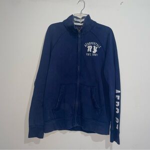 VTG Aeropostale NY Est. 1987 Y2K Navy Full Zip L Cotton Blend Jacket
